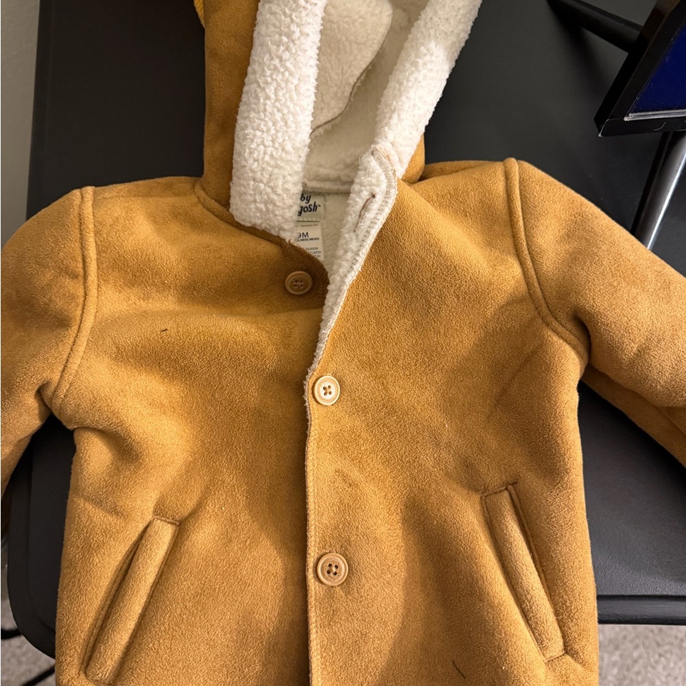 Cozy Tan Kids Jacket with Hood